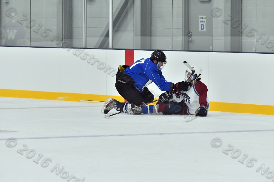 Wheaton College Men\'s Ice Hockey vs Middlesex Community College. - Photo By: KEITH NORDSTROM